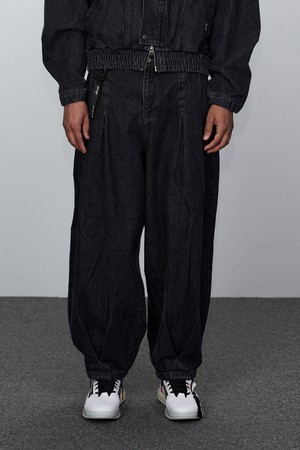 유니 VALLEY TUCK 벌룬 데님 팬츠_5KE2614