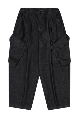 MULTI PLEATED 벌룬 데님 팬츠_5K52621