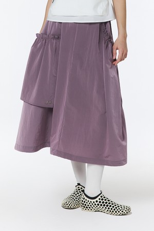 여성 언발란스 아웃포켓 스커트 (인디 퍼플)_5L41811