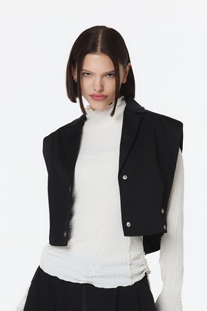 여성 테일러드 VEST (블랙)_5LB1431