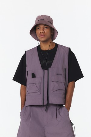 유니 V넥 셋업 베스트 (인디 퍼플)_5LG1414