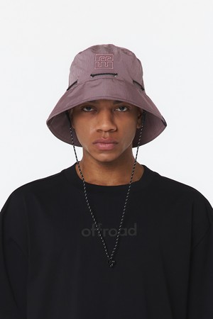 유니 립 스트링 버킷햇 (인디고 핑크)_5LG7423