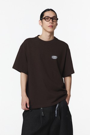그라피티 로고 티셔츠 (다크브라운)_5L35312
