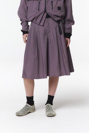 여성 5부기장 투턱 팬츠 (인디 퍼플)_5L41713