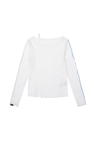 여성 보트넥 이너 티셔츠 (화이트)_5L46612