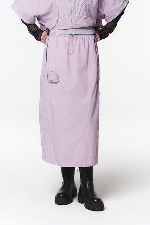 여성 후디 반팔 점퍼 셋업 스커트 (인디 퍼플)_5L41813