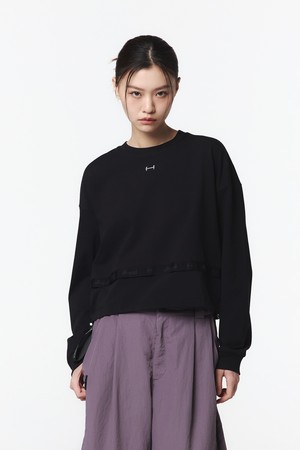 여성 우븐 배색 MTM (블랙)_5LB5915