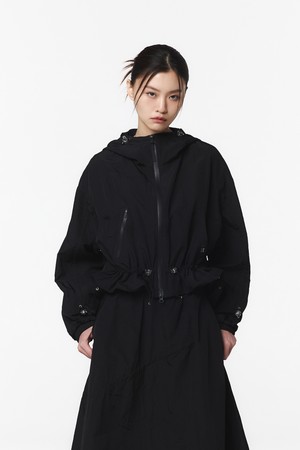 여성 후디 셋업 긴팔 점퍼 (블랙)_5LB1311