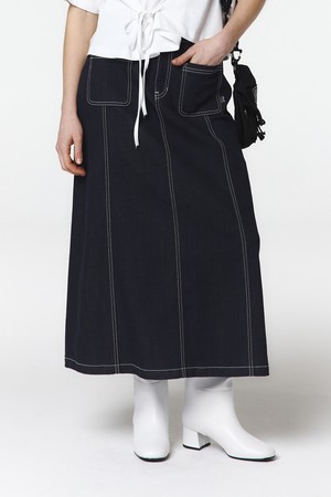 여성 데님 스커트 (블루)_5L42632