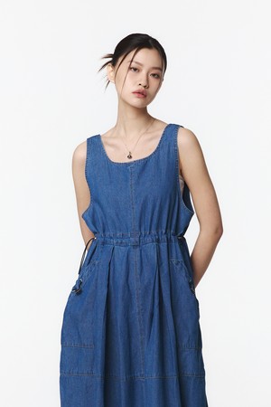 여성 데님 원피스 (블루)_5L42631
