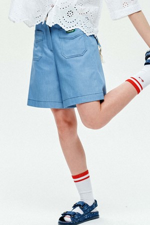 [르쏘넷] 포켓 데님 쇼츠 Pocket Denim Shorts