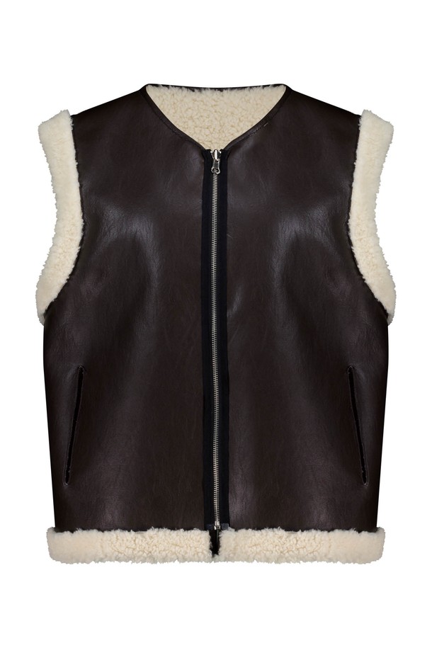 Le Sonnet - 베스트 - [르쏘넷] 리버시블 테디베어 베스트 Reversible Teddy Bear Vest