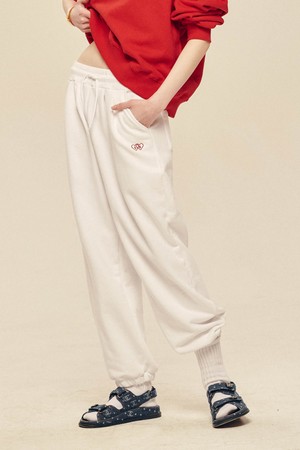 [르쏘넷] 투 하트 스웻 팬츠 Two Hearts Sweat Pants