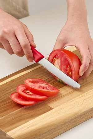 바겐슈타이거 톱니과도 빵칼 과일칼 레드