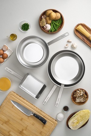 바겐슈타이거 통5중 무연마 스텐316 로스탈 프라이팬 [4종세트]