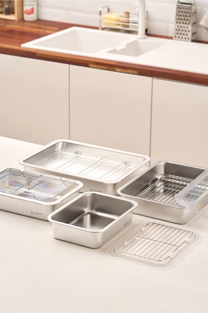 바겐슈타이거 보그 전해연마 304 스텐 트레이 4종세트