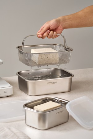 바겐슈타이거 무연마 드레인 스텐 304 박스 L 뚜껑 채반