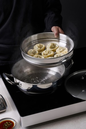 바겐슈타이거 스텐 멀티 2단 스팀팟 32cm 찜기 냄비 찜냄비
