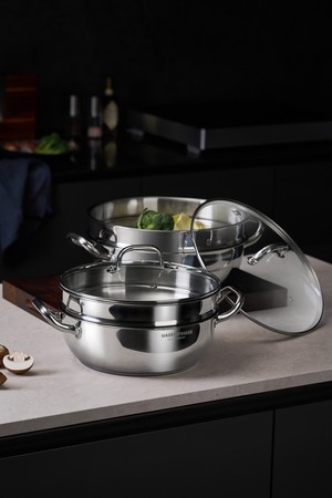 바겐슈타이거 스텐 멀티 2단 스팀팟 28cm 찜기 냄비 찜냄비