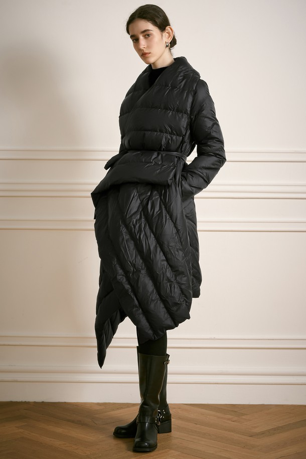 YYIAM - 패딩 - YY_Big quilt duck down jacket_BLACK