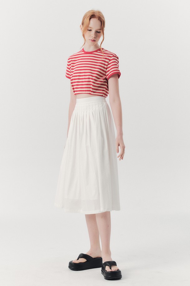 WE'DEE - 롱스커트 - WED_Modern linen long skirt