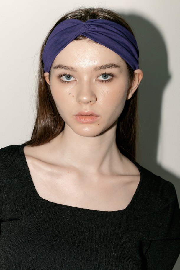 Aei&Rei - 기타소품 - AR_Twist bandana hair band_PURPLE