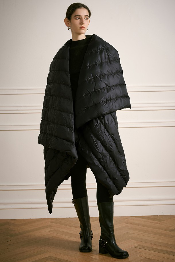 YYIAM - 패딩 - YY_Big quilt duck down jacket_BLACK