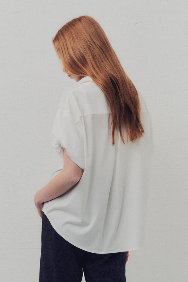 WE'DEE - 셔츠 - WED_French simple puff shirt_WHITE