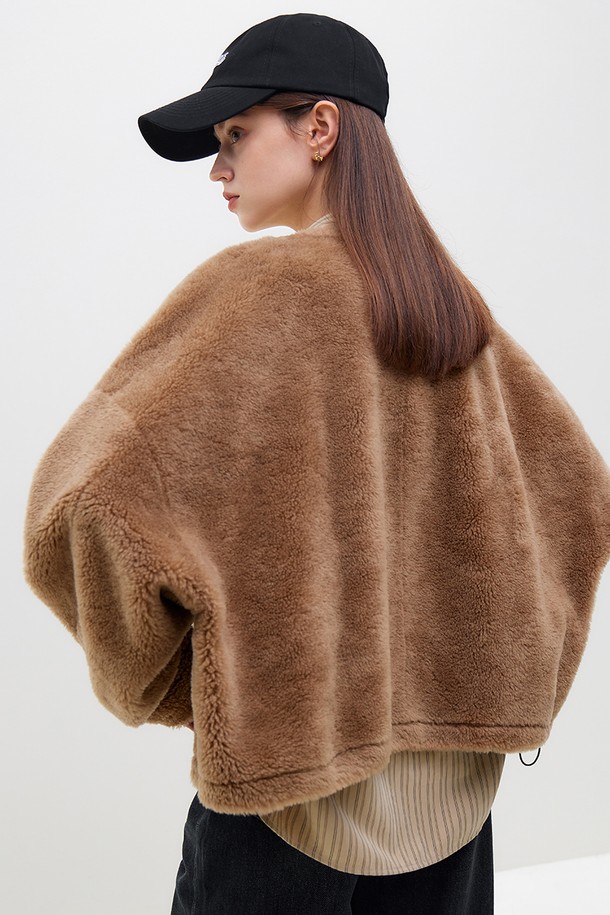 WE'DEE - 자켓 - WD_Grainy imitation fur short jacket