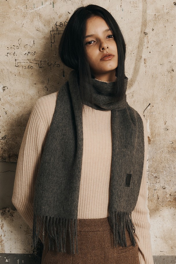 Aei&Rei - 스카프/머플러 - AR_Winter basic muffler_GRAY