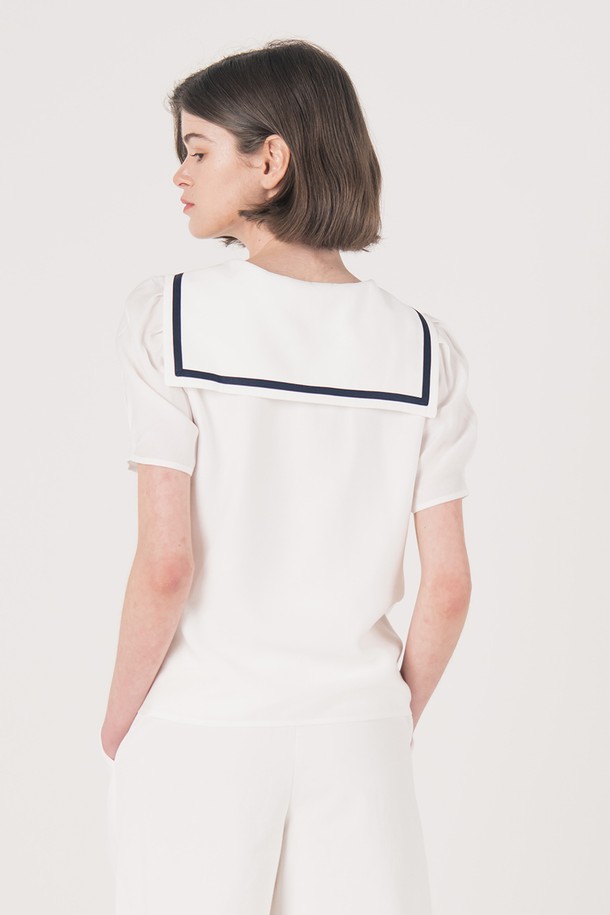 WE'DEE - 블라우스 - WED_Pocket line point simple blouse