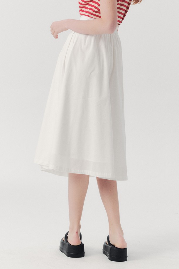 WE'DEE - 롱스커트 - WED_Modern linen long skirt