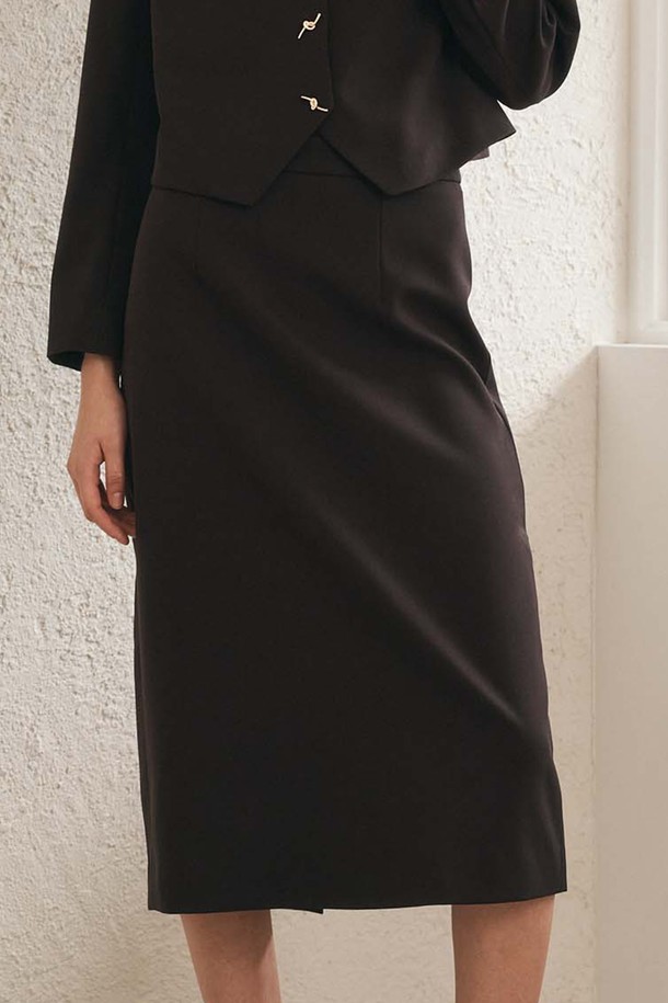 WE'DEE - 롱스커트 - WD_Black classic set_Skirt