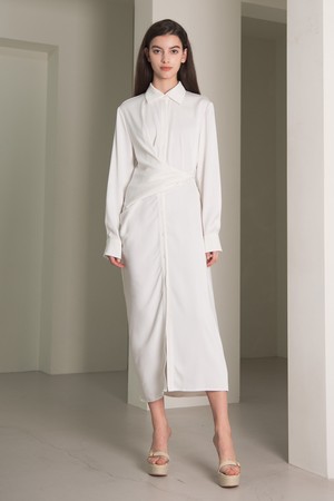 YY New_long-sleeved shirt dress