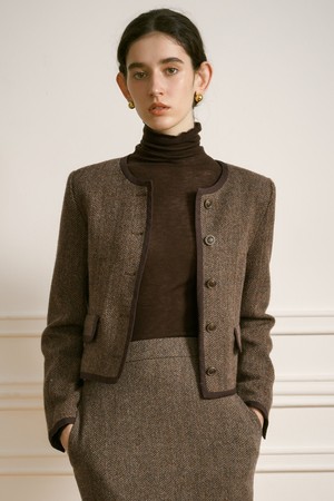 YY_Old money style wool jacket