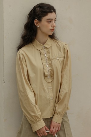 DD_Beige detachable shirt