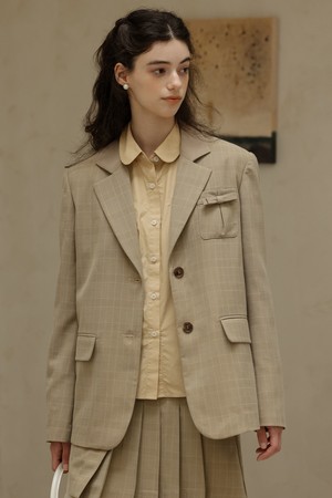 DD_Preppy suit two-piece set_Blazer