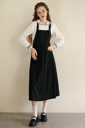 Cest_French hepburn suspender dress