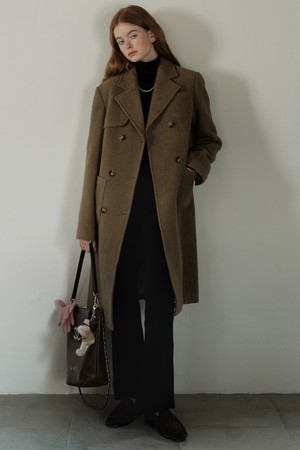 Cest_Norwegian woolen coat_BROWN