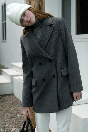 Cest_Classic wool coat_GRAY