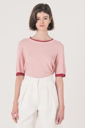 WED_Two line round neck_PINK