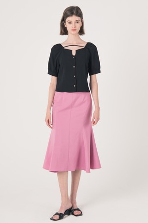 WED_Fishtail high waist skirt_PINK