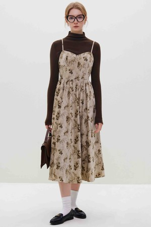 WD_Autumn corduroy floral dress