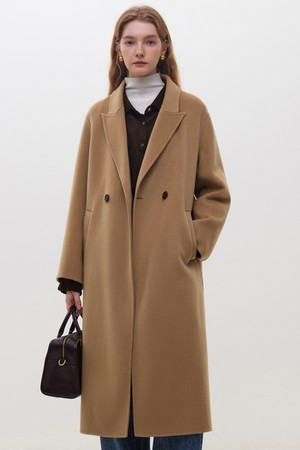 WD_High-end single buckle coat_CAMEL