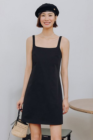 LS_Slim mini sleeveless dress