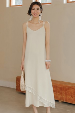 LS_Fairy tassel sleeveless dress