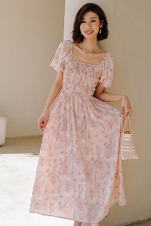 LS_Cherry blossom two-way dress