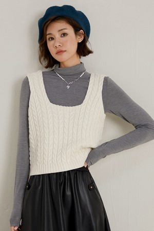 LS_Winter cable vest