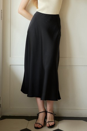 SR_Elegant flare long skirt