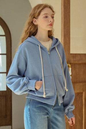 SR_Embroidered hooded jacket_BLUE